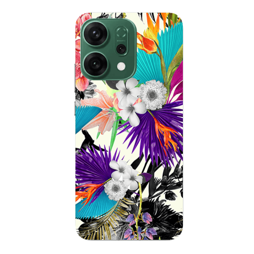 Oppo RENO 14 Sea flowers Transparent Silicone TPU Θήκη